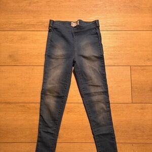 Free People Skinny Jeans Women's Stretch Denim Boho Chic Raw Hem EUC | W 24 |